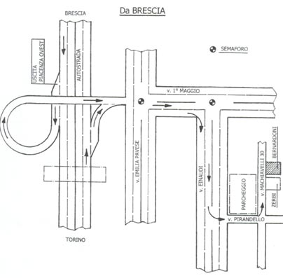 Mappa per raggiungere Bernardoni